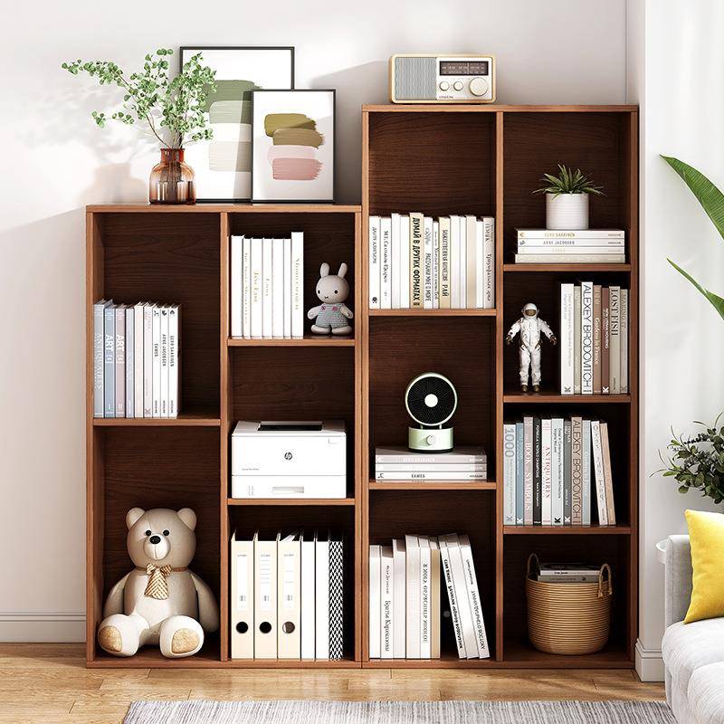 书架置物架18016落地客厅简展示柜子易家用小收书简柜约格子卧室