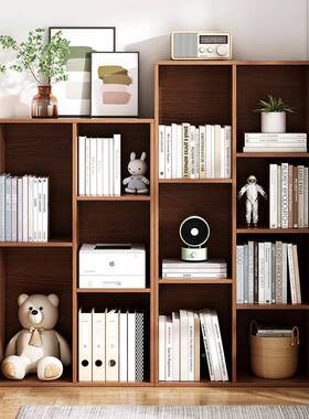 书架置物架18016落地客厅简展示柜子易家用小收书简柜约格子卧室