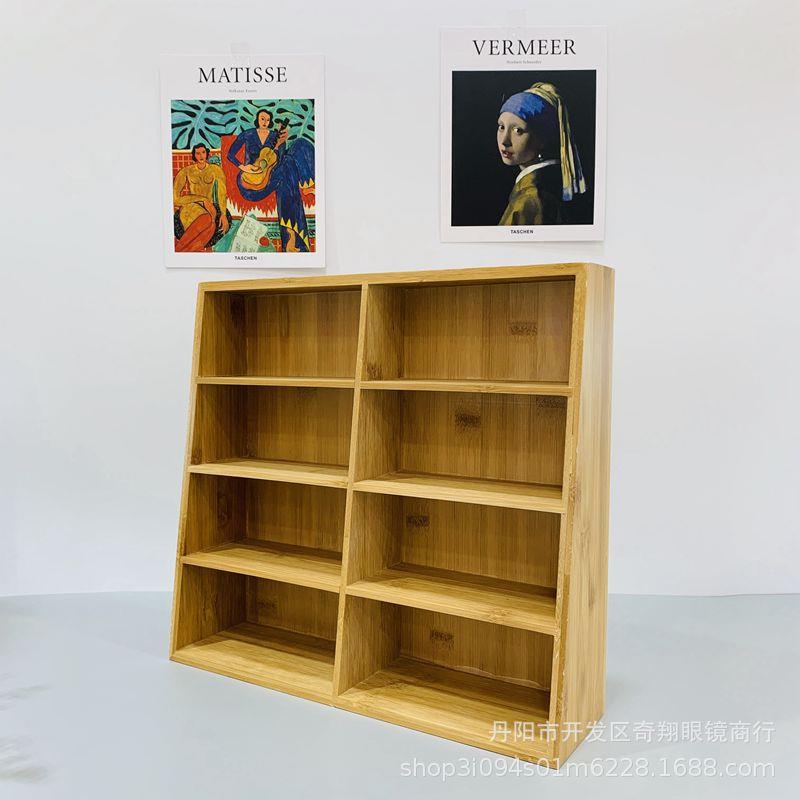 厂家直销385竹镜制眼镜展示阳道具展竹木眼镜陈列架太展示架示框