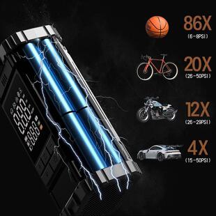 便携式汽车车载无气线VLS充气泵打泵电用动轿车轮胎车用高打气快