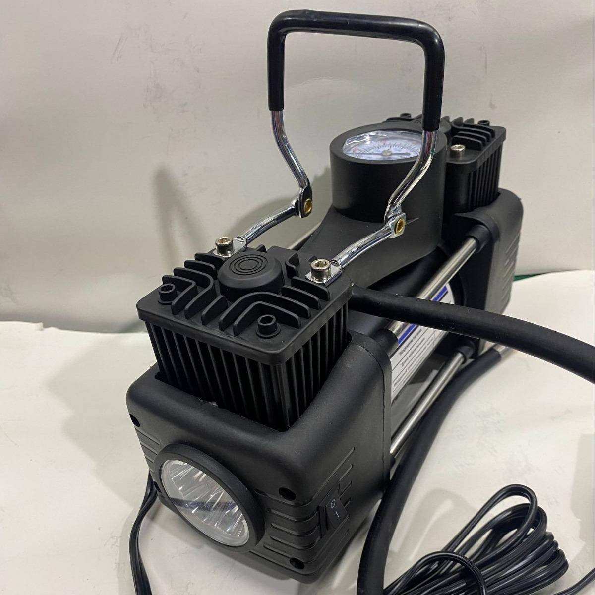 12V220V家车两用充气泵功双缸电动高压便携多式气130泵打轿车能球
