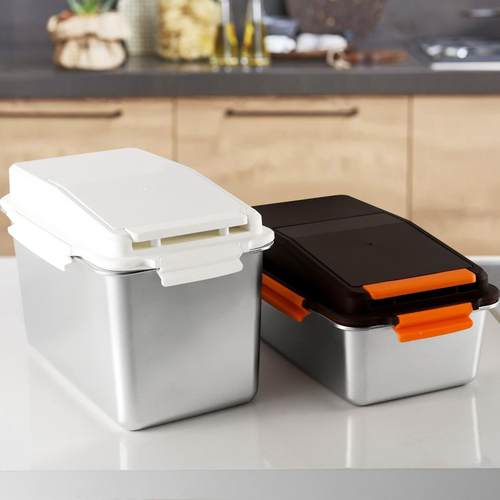 304不锈米桶储粮家用密封桶分BPJ盒防虫装防潮米缸厨房粮食存钢储