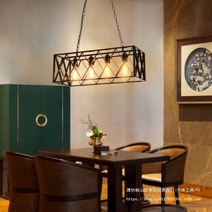 古工业风店酒铺服装店复个吧怀旧理发店创意性吧台灯餐厅990装饰