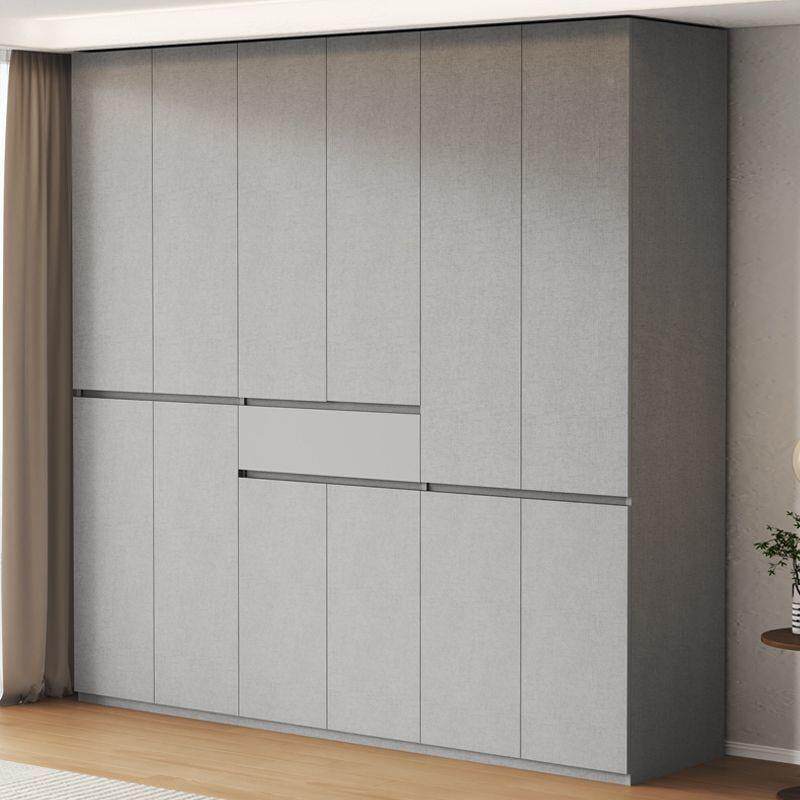 EN现F级免式拉手实木衣柜用MY-96315家卧室新款到顶分段简约代大