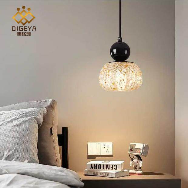 格雅小法式奶758油风床头南瓜吊灯创意简约迪围感入户玄关过道灯,家装灯饰光源,智能吊灯,淘宝优惠券,粉丝福利购,淘宝优惠卷