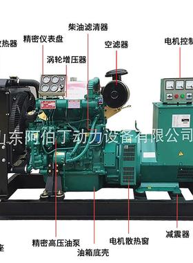 TVY潍0坊电30/405kw千瓦小型家用应急柴油发机/组380V工业发电机