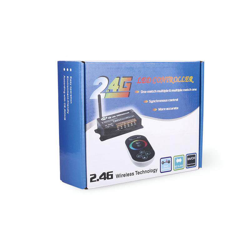 RF210线2.4G触摸无控遥RGB七彩控制器LED灯带灯条84843智能大功率