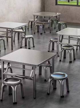 特厚不锈钢折XYU叠便携式烧桌子户桌外摆摊地摊夜简市烤易餐桌长