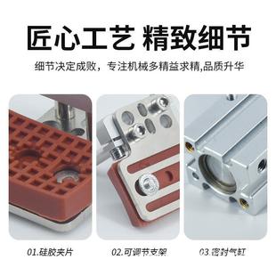 SMC型平行夹气动170手指缸亚MHZ2 1夹6D加宽伸口可调缩支气架