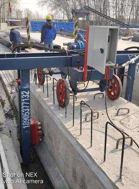 OBF云南动行走机凿毛机预制梁凿毛凿机工作效率桥梁毛价自格