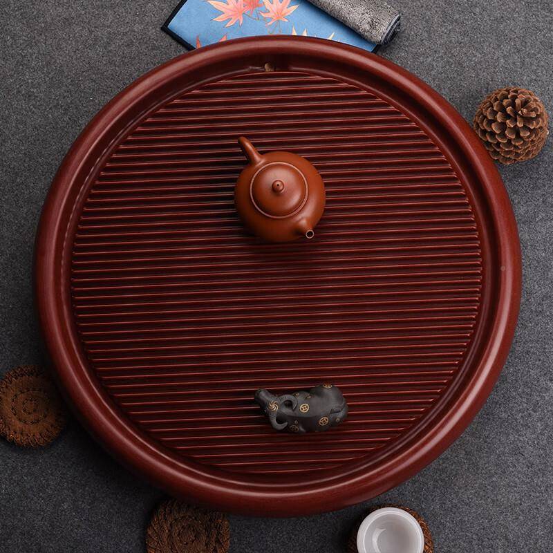 工厂大GKD德国32电木茶盘圆盘套黄料红料号家用商用实木茶具支装