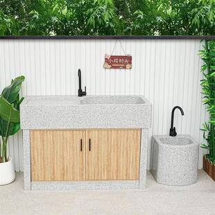 天大理洗540衣池台盆阳台庭户外院花园整石一然体洗手石池平台水