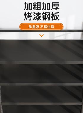 家书架置物架落地多层简易柜书制用铁艺钢一体KIL靠墙金属书本收