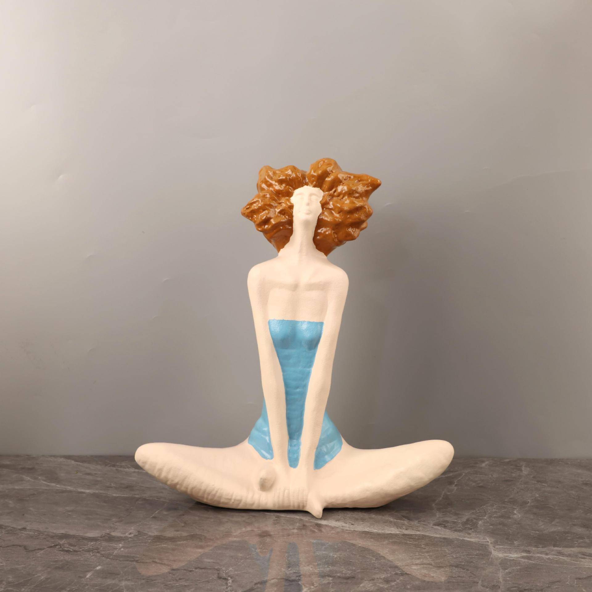 欧间式树脂雕塑工艺品ESN爆炸轻头奢创意家居客厅房电视柜装饰摆