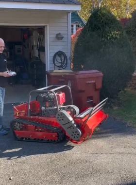 全地形草履带式遥割机出口品质控欧五动力果园草碎草机QZX智能除