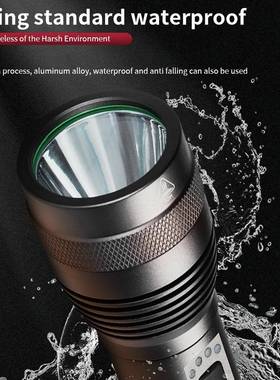 手电筒强光外电远1831射聚光充P快充便携手电铝合金70防水大户功