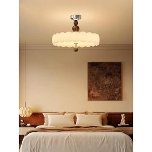 灯法式 吊灯灯具 复古卧室顶灯中古奶油风吸餐厅房主卧书感新174款