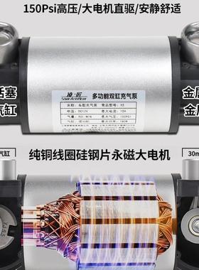 凌匠多1功能S2UV车气载充气泵双缸高压功率电动汽车用轮胎打泵大1