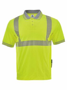 安大叔透气POLEVLO衫干环卫工作T恤服速衣交通骑行反光衣短袖E870