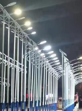 路灯户新农村6米led灯头政高杆灯20外V超亮100WNUF全套2乡村7米8