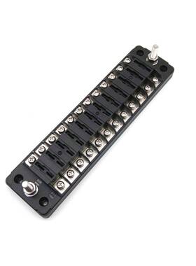 新险长款排带正负极12路保盒插片保险丝新能源车路保险盒多XNW单