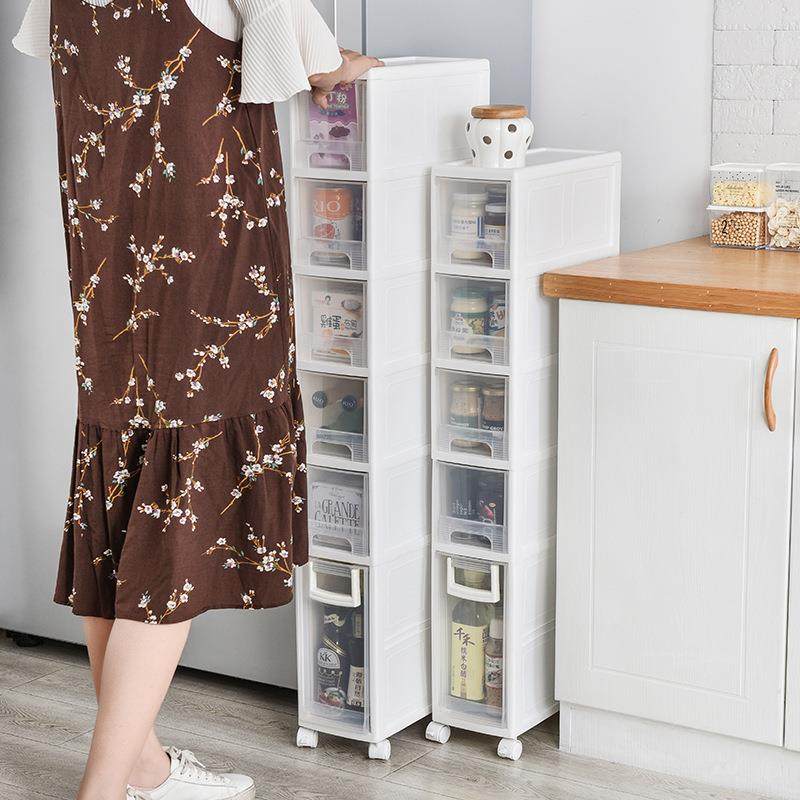 夹缝收超纳柜柜抽屉2010式缝塑料卫生间浴室窄厨房缝隙夹置物架塑,收纳整理,收纳柜,淘宝优惠券,粉丝福利购,淘宝优惠卷