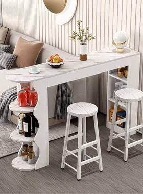 小型吧发XHV台桌家用简约现代客厅玄关小吧台沙户边几厅轻餐奢隔