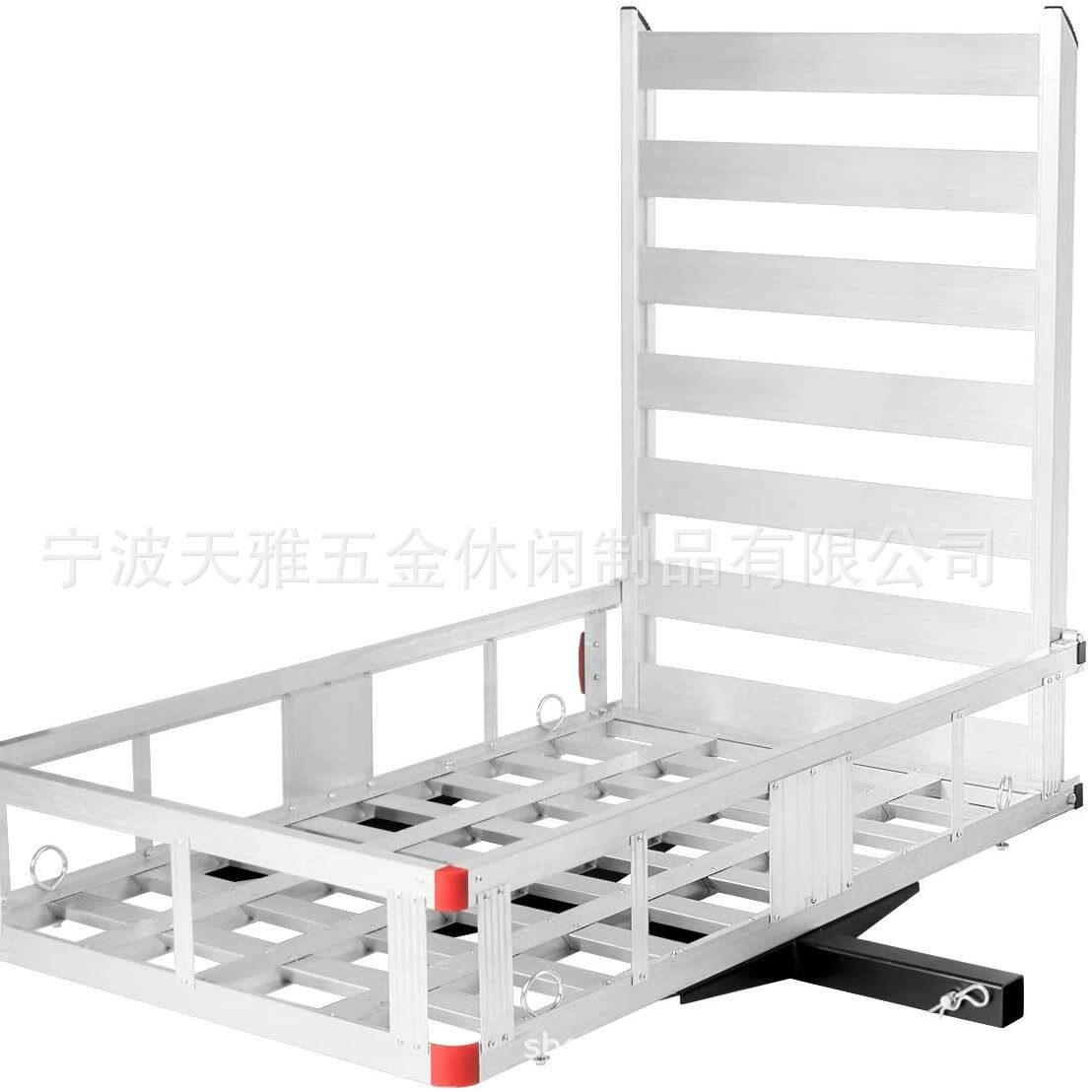 铝制后挂式拖车框货运载架越野车载托车篮车尾拖车行李框折叠货架