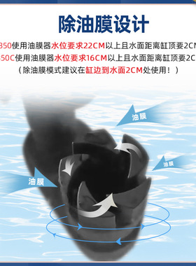 德国安彩 EX350c 小型鱼缸过滤器壁挂式乌龟缸循环水泵净水三合一