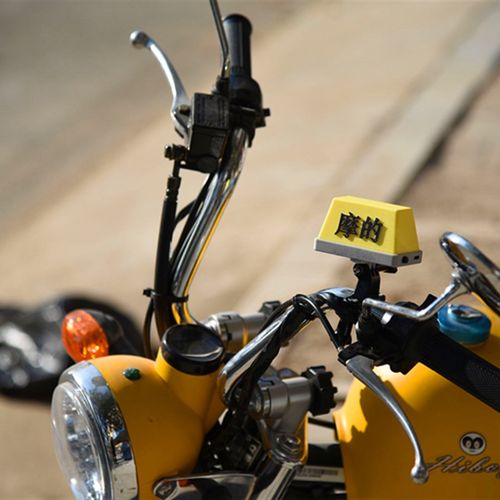 摩的灯摩托车电动车电瓶车定制订做灯出租装饰车灯taxi尾箱警示灯