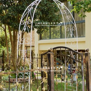 是2片 新款 拱门200元 铁艺藤月花架弓形玫瑰花架 价格 欧式