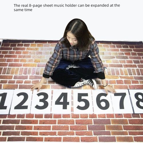 8连页不反光钢琴谱夹子可修改乐谱夹活页钢琴谱夹册曲谱夹乐谱册
