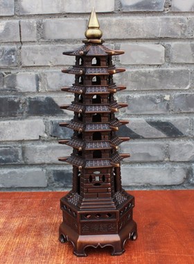 铜器纯铜文昌塔黄铜文昌塔7层9层13层七层九层十三层15层桌面摆件