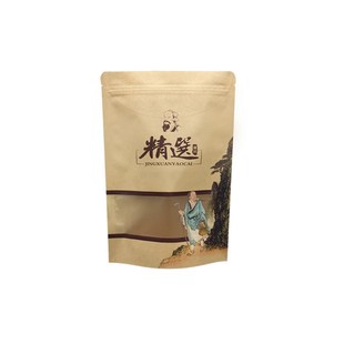 药材包装袋子补品中草药补品枸杞人参高丽田七冬虫夏牛皮纸自立袋