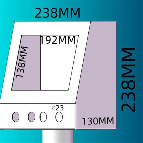 台达 /威纶/信捷7寸触摸屏安装盒安装支架 人机界面 PLC 电控箱