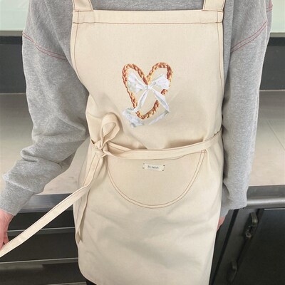 24 hatch 面包麻花厨房烹饪全棉帆布围裙 (刘亦菲同款)