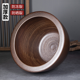 景德镇陶瓷锦鲤金鱼缸特大号庭院门海大型睡莲缸荷花缸老式 大水缸