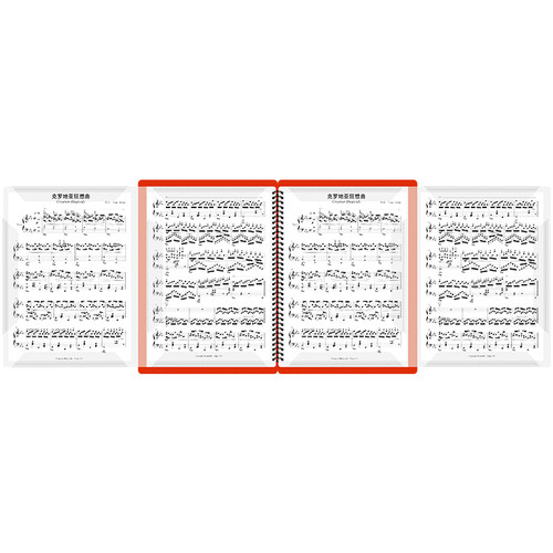 不反光钢琴吉他谱夹乐谱夹册活页谱夹子乐谱夹琴谱夹可修改资料册