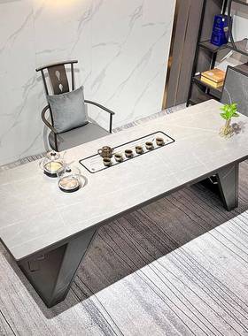 货源产地茶椅台办公室轻全奢茶几桌组合茶GZA套全自动岩板台