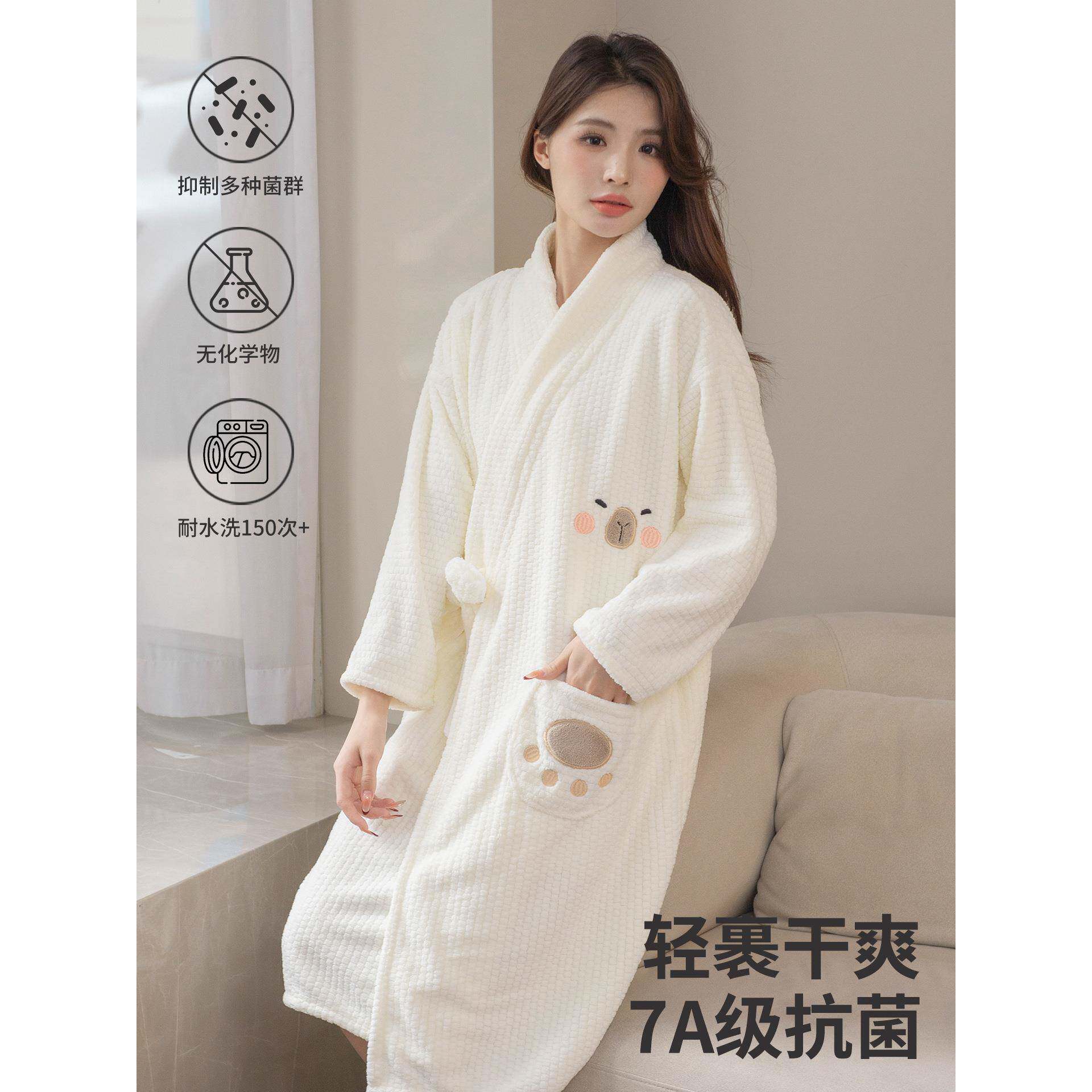 浴巾浴袍女款穿干式20可全25新款比棉浴巾可穿纯棉吸水速裹全身大