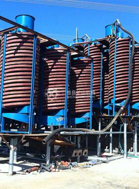 玻璃富钢设材质螺旋溜槽厂家直销OBK尾矿集选重煤泥选备