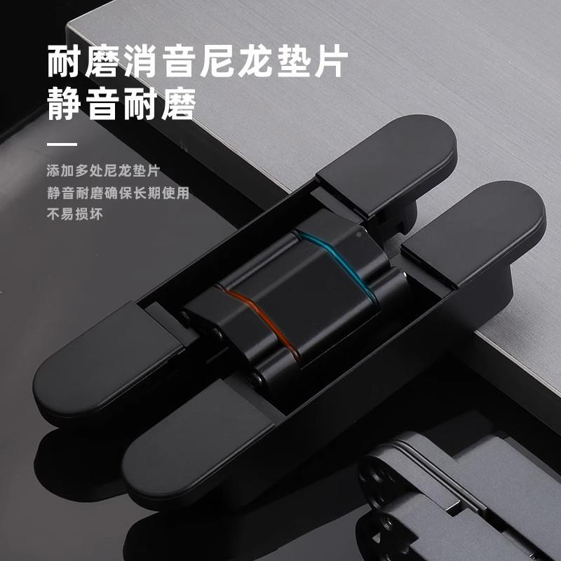 隐形门合三维可LQC调木门暗门0内折外开隐藏叠暗藏门十字铰链1页8