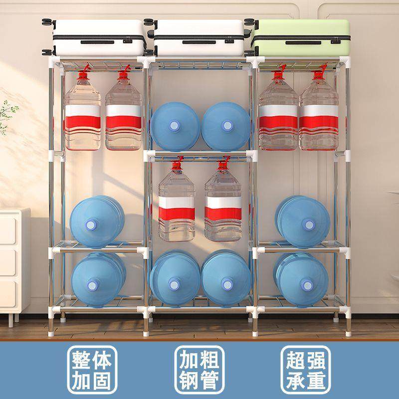 出租用简易加厚衣柜舍组装见详情宿钢房架钢管加粗衣橱加固家卧室