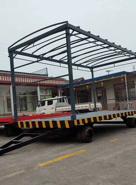 12吨雨棚车0500*拖2400*22002.6拖万防雨棚牵引VBS平板车雨帘拖挂