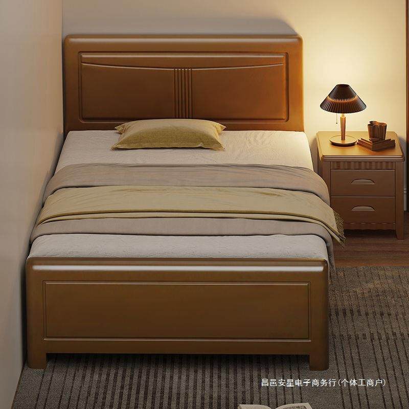 实5木单人床1.2米老人床1次AHJ米儿童床.5米卧床1.3米储物床01.9