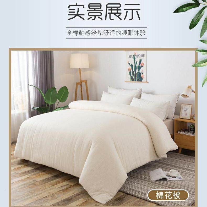 棉被加保暖防寒垫被褥芯子工定作学生宿舍厚单双人厂家直供棉手被,床上用品,化纤被,淘宝优惠券,粉丝福利购,淘宝优惠卷