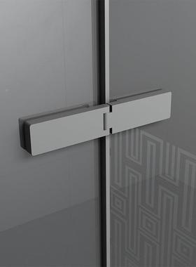 朗司平开淋门窄边框简灰色干XGF湿分离淋加浴房3约04不锈钢浴厚玻