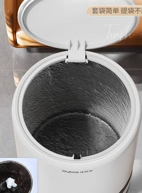 垃圾桶家用2盖025新款客厅轻大容F97SS898量带奢卧室厨所房厕卫生