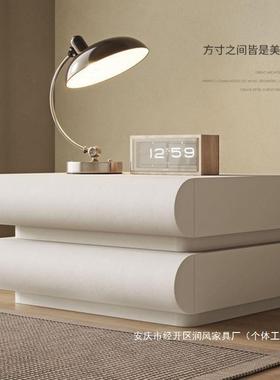 网红新款边卧室白色床奶床头收柜法式床边油柜抽屉柜纳柜ALP风风