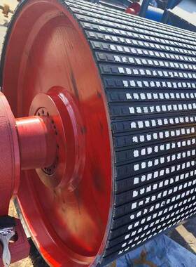 改向滚I筒FZG陶聚瓷氨酯胶板输送带尾带轮压铸胶传动锥形托辊滚筒